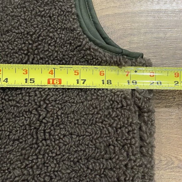 Sundance Catalog Vest Womens Small‎ Brown Sherpa Jacket Zip Pockets Bohemian - Picture 10 of 11